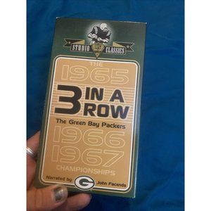 The 1965 3 In A Row VHS Movie Green Bay Packers 1997 NFL Studio Classic Film